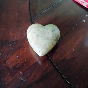 Natural Heart-Shaped Stone Accent